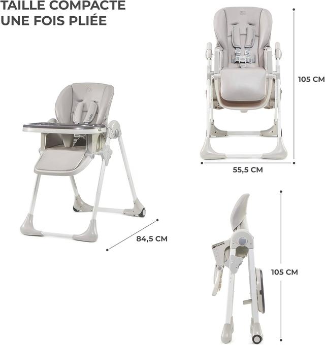 Kinderkraft Yummy Chaise Haute Bébé