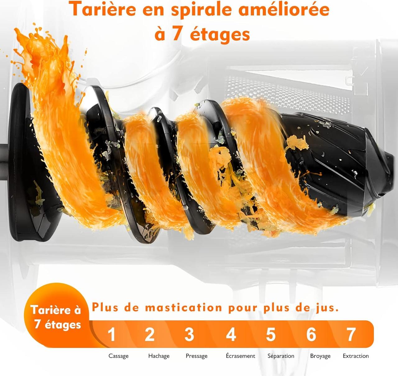 Extracteur Jus AMZCHEF: Jus Sains et Frais
