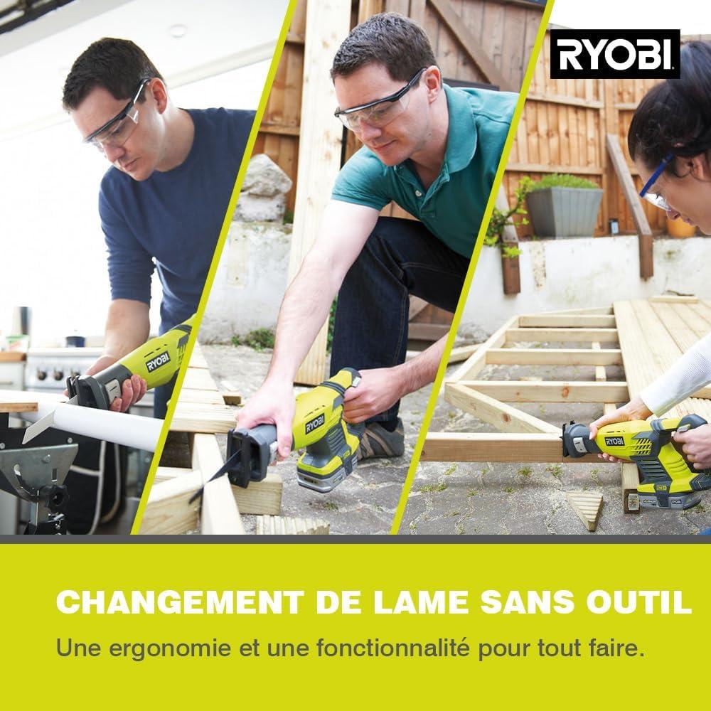 Scie Sabre Ryobi 18V ONE+ - RRS1801M - Coupe Précise et Puissante