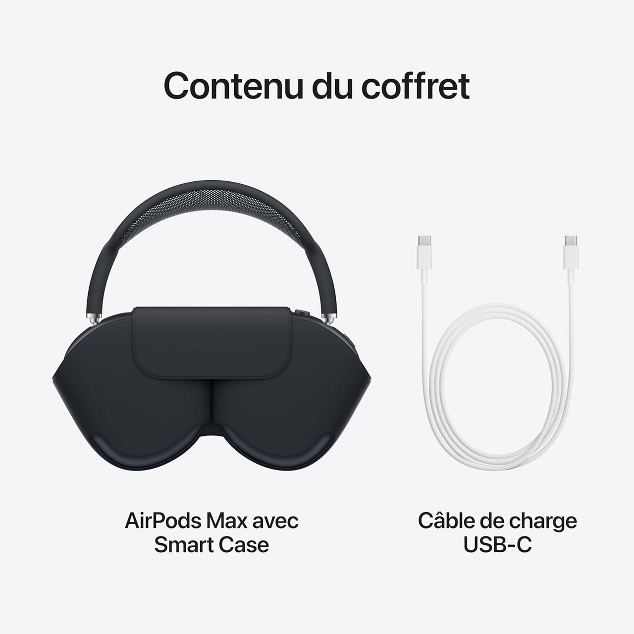 Apple AirPods Max - Casque Circum-auriculaire sans Fil - Réduction de Bruit - Mauve