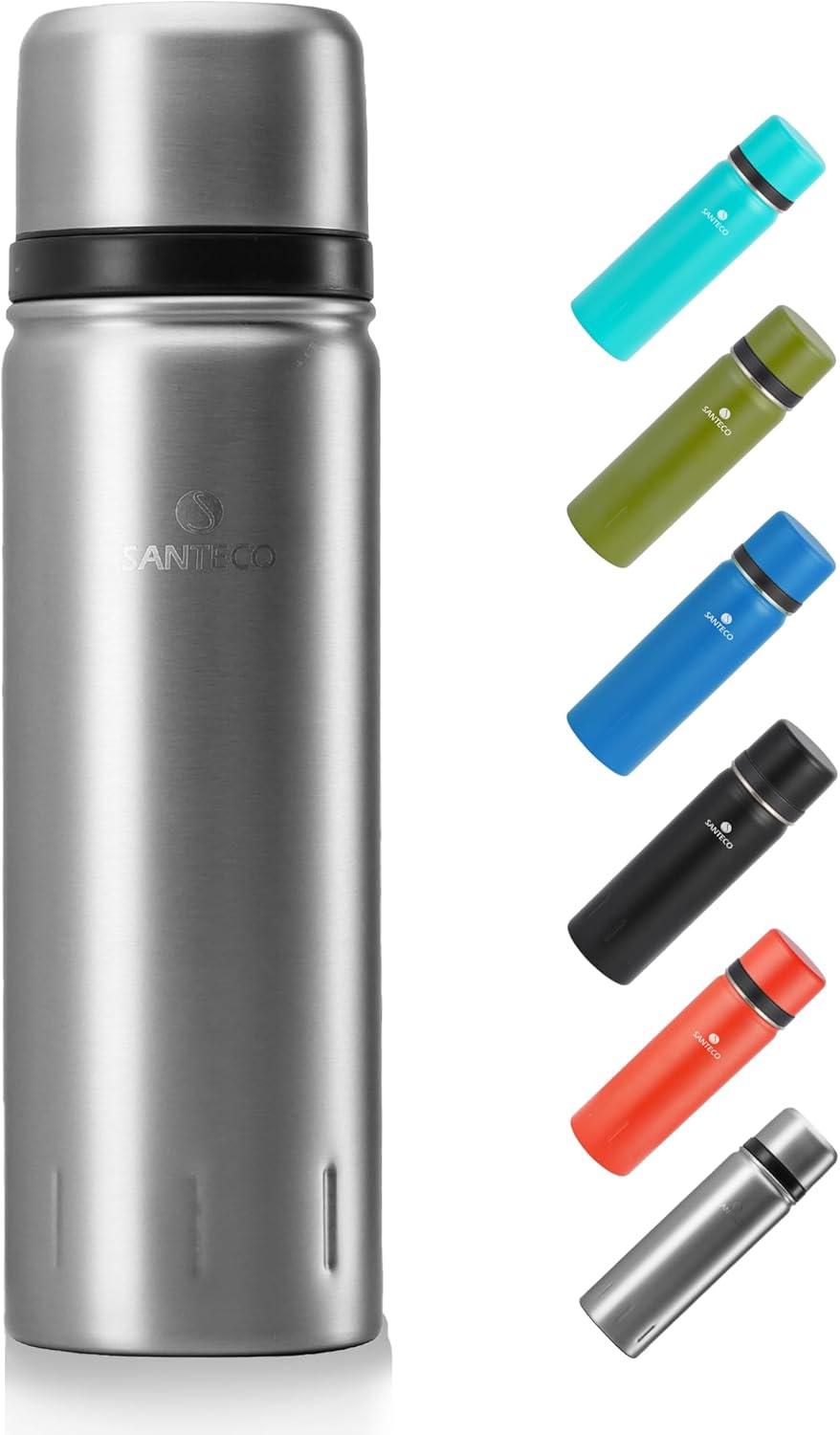 Bouteille isotherme SANTECO 1L - Acier Inox - Garde au froid 24h