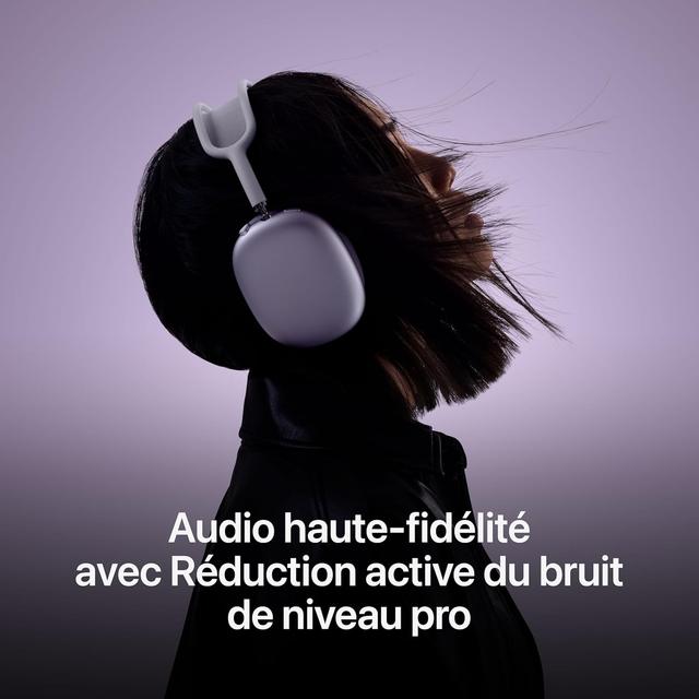 Apple AirPods Max - Casque Circum-auriculaire sans Fil - Réduction de Bruit - Mauve