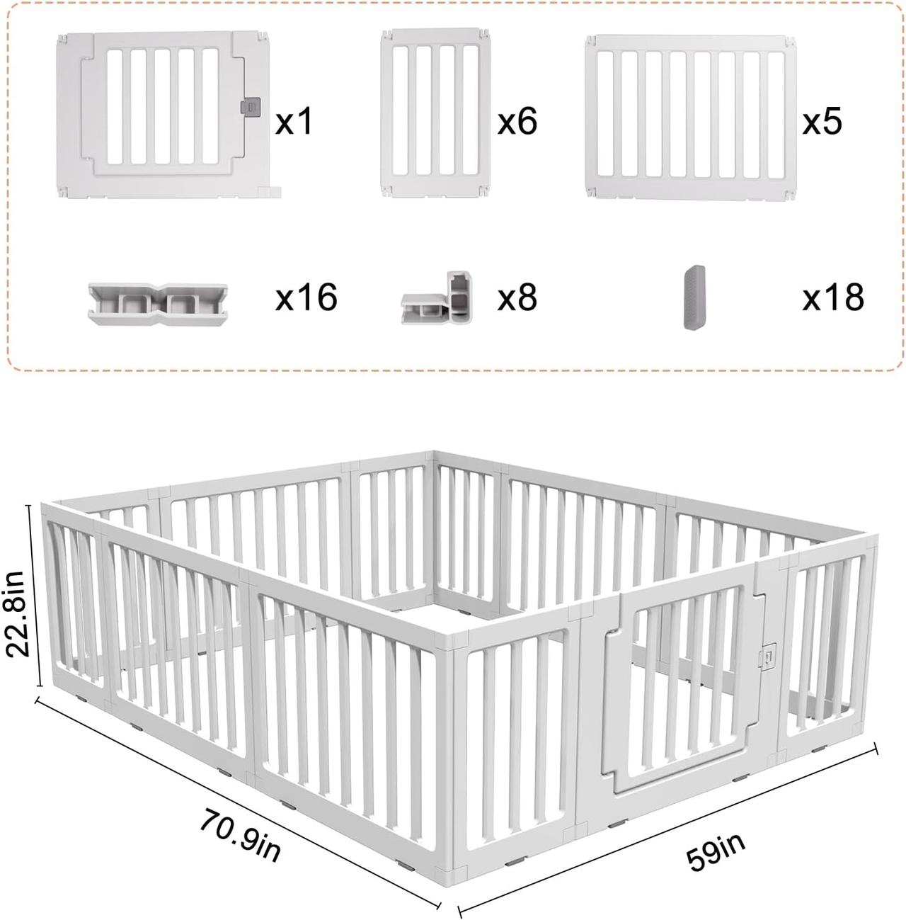 Parc Bébé Gupamiga 150x180cm - Espace Jeux Sécurisé