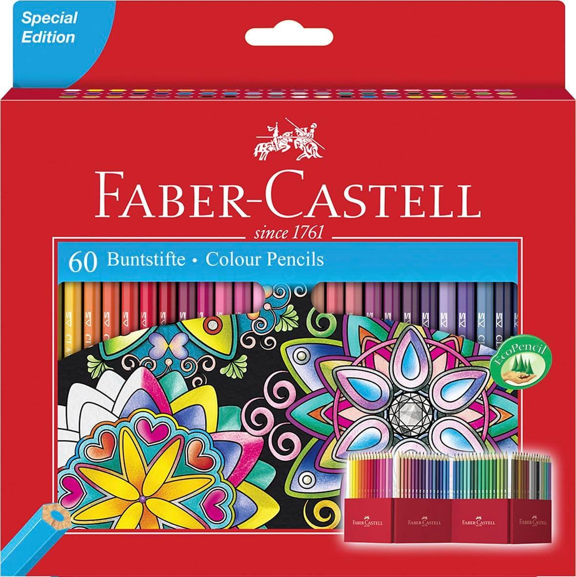 Faber-Castell 111260 - Set 60 Crayons de Couleur