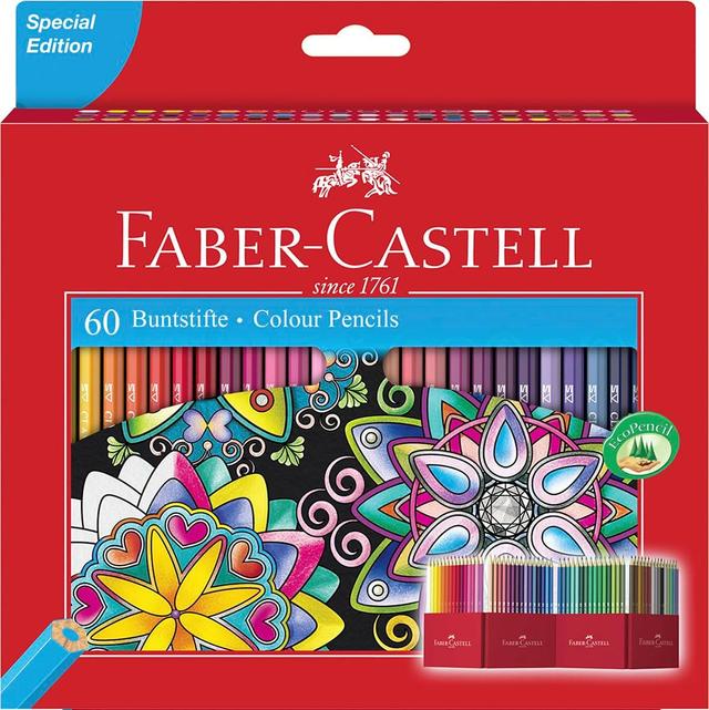 Faber-Castell 111260 - Set 60 Crayons de Couleur