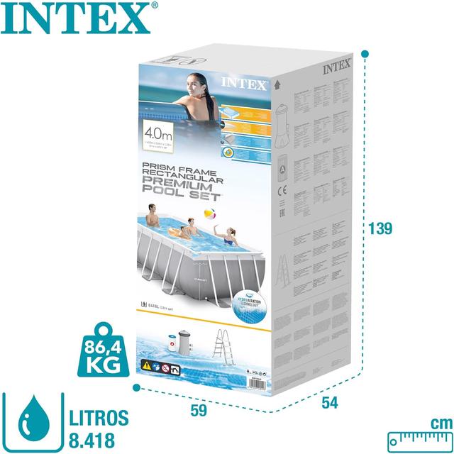 Piscine Intex Prism Frame Rectangulaire 4m x 2m