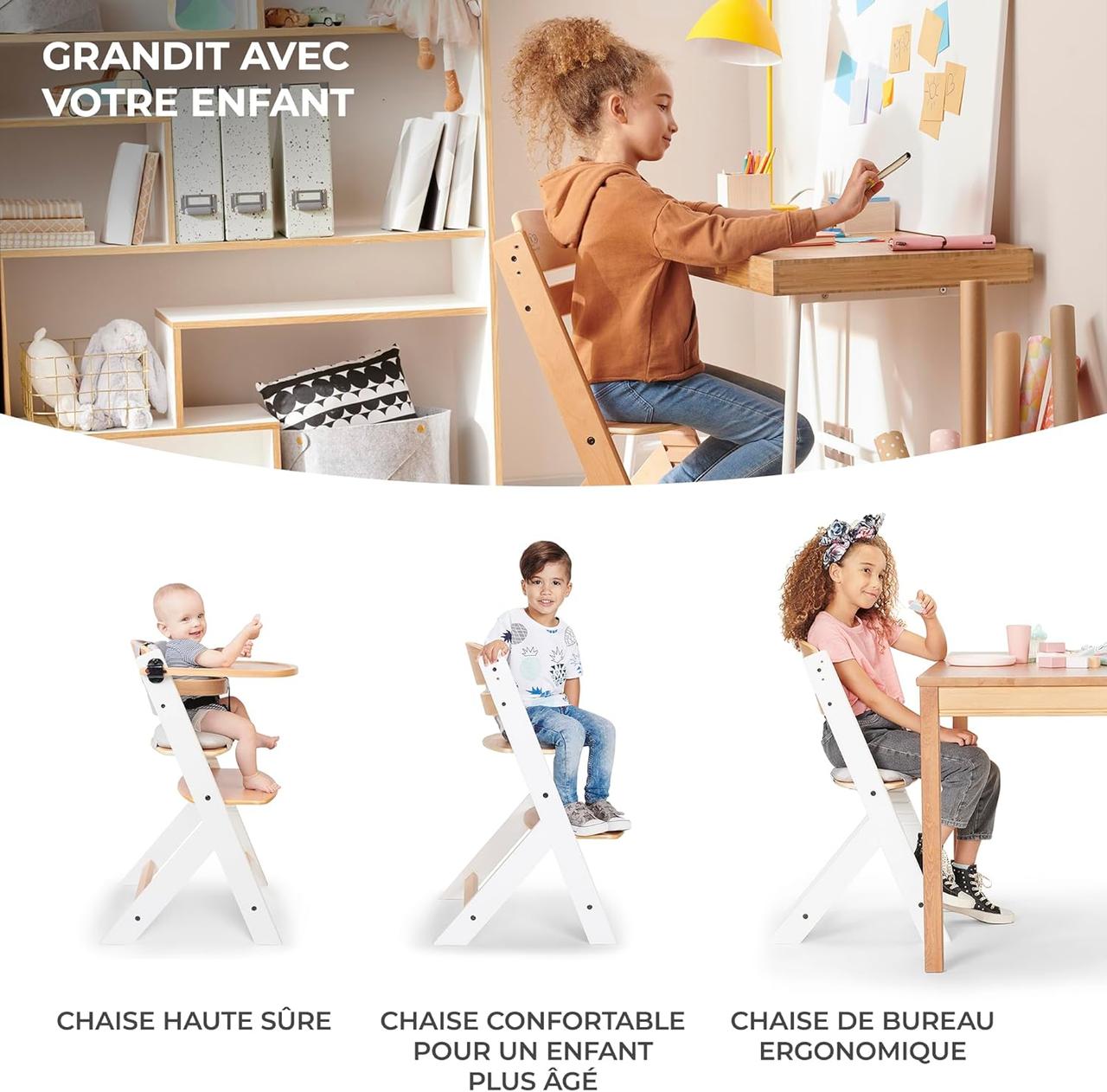 Kinderkraft ENOCH Chaise Haute Bébé 3 en 1