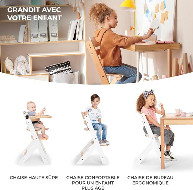 Kinderkraft ENOCH Chaise Haute Bébé 3 en 1