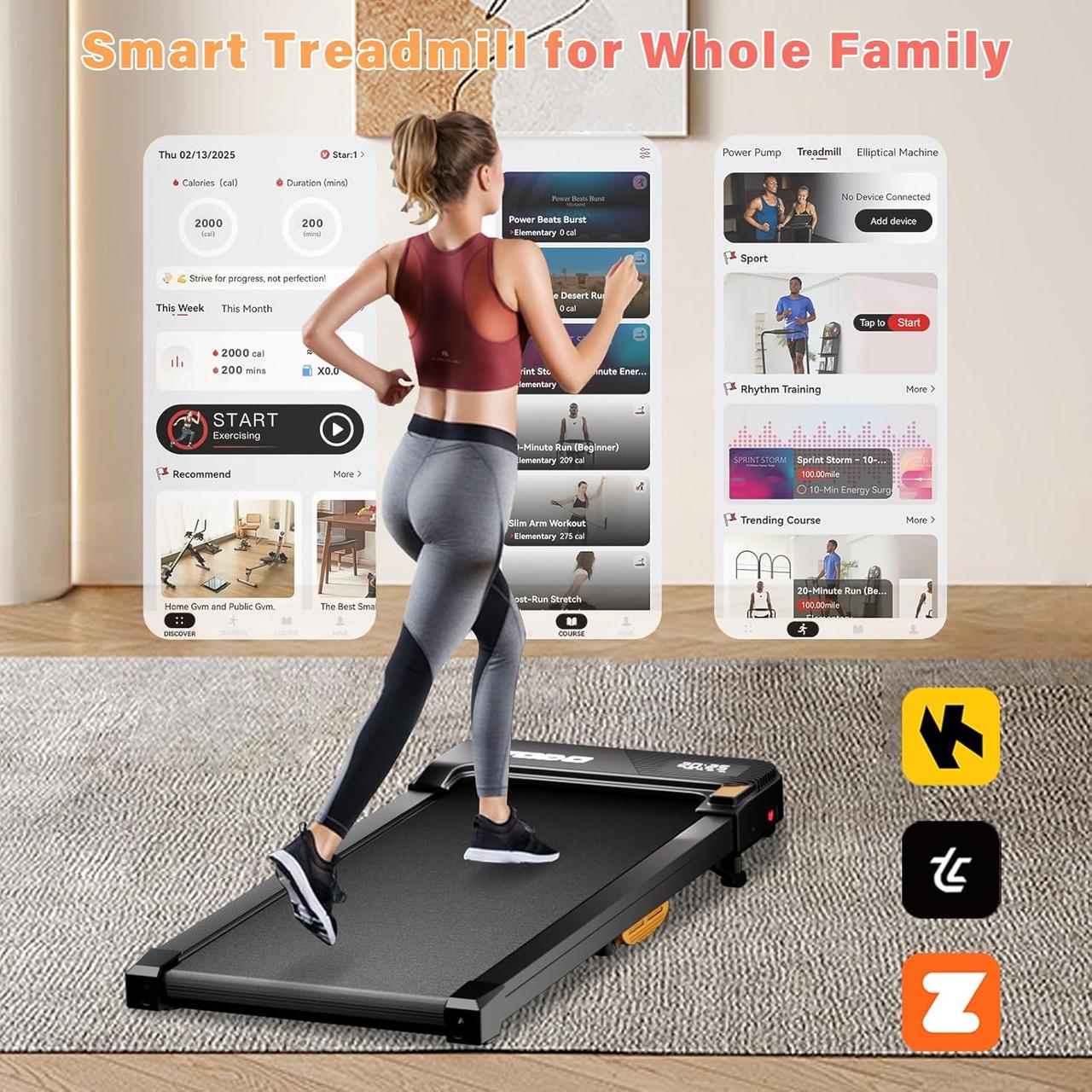 Tapis de Course TODO - Tapis Marche Inclinable 1-6km/h