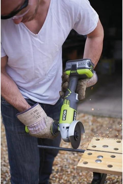 RYOBI Meuleuse d'Angle 18V ONE+ 115mm - R18AG-0 (Sans Batterie)