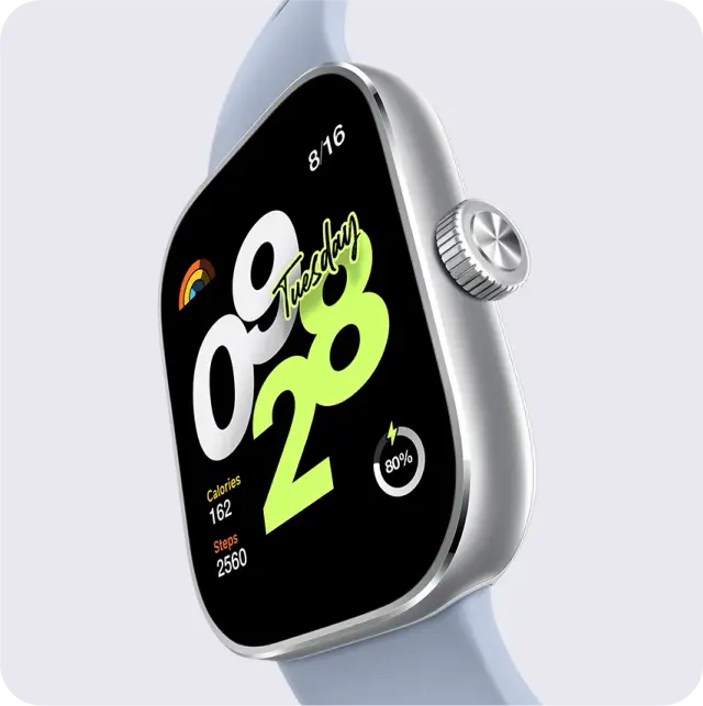 Xiaomi Redmi Watch 4 Ecran AMOLED 1,97’’, 20 Jours d’autonomie, 150 + Modes de Sport, GPS intégré 