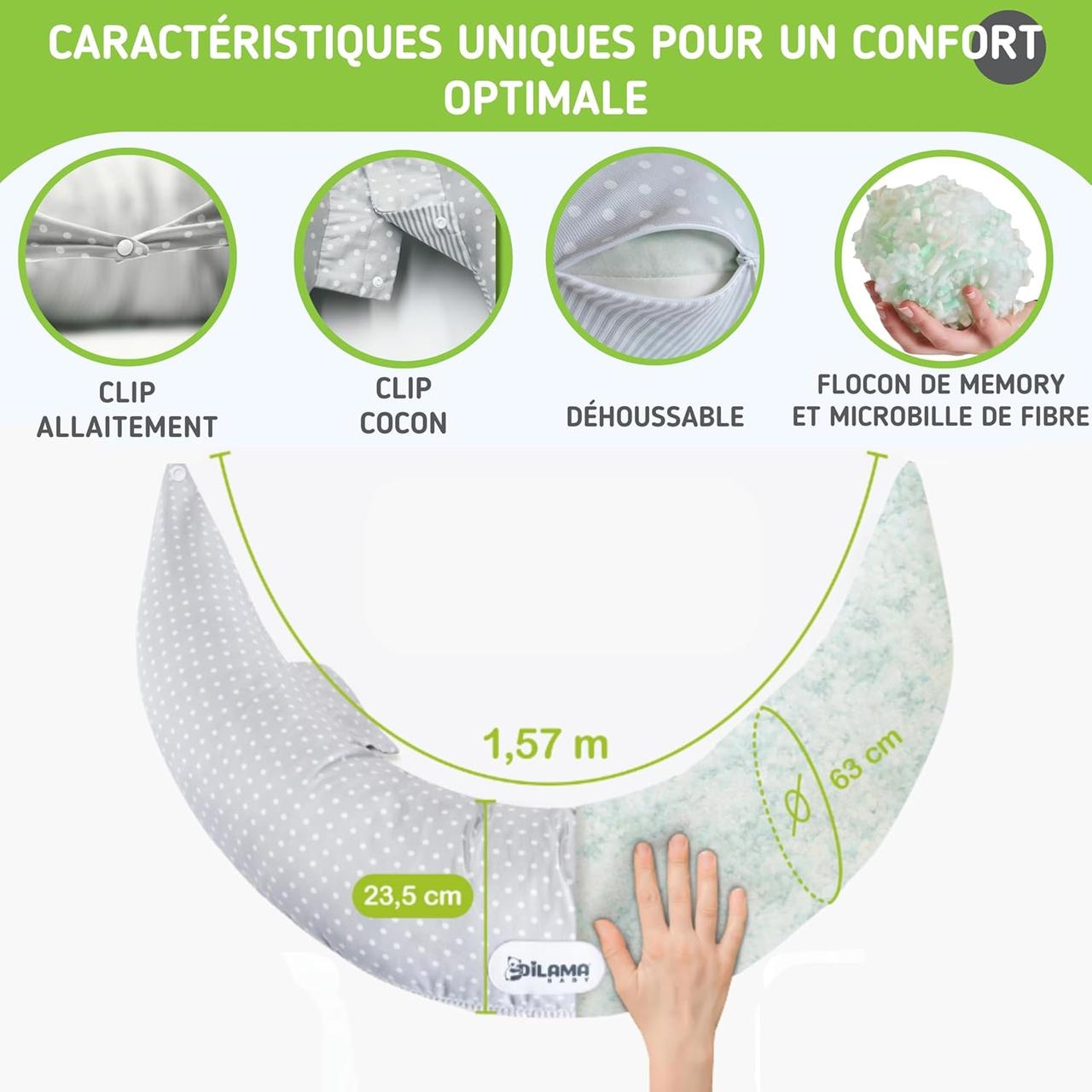 Coussin Grossesse Dilamababy: Confort Optimal