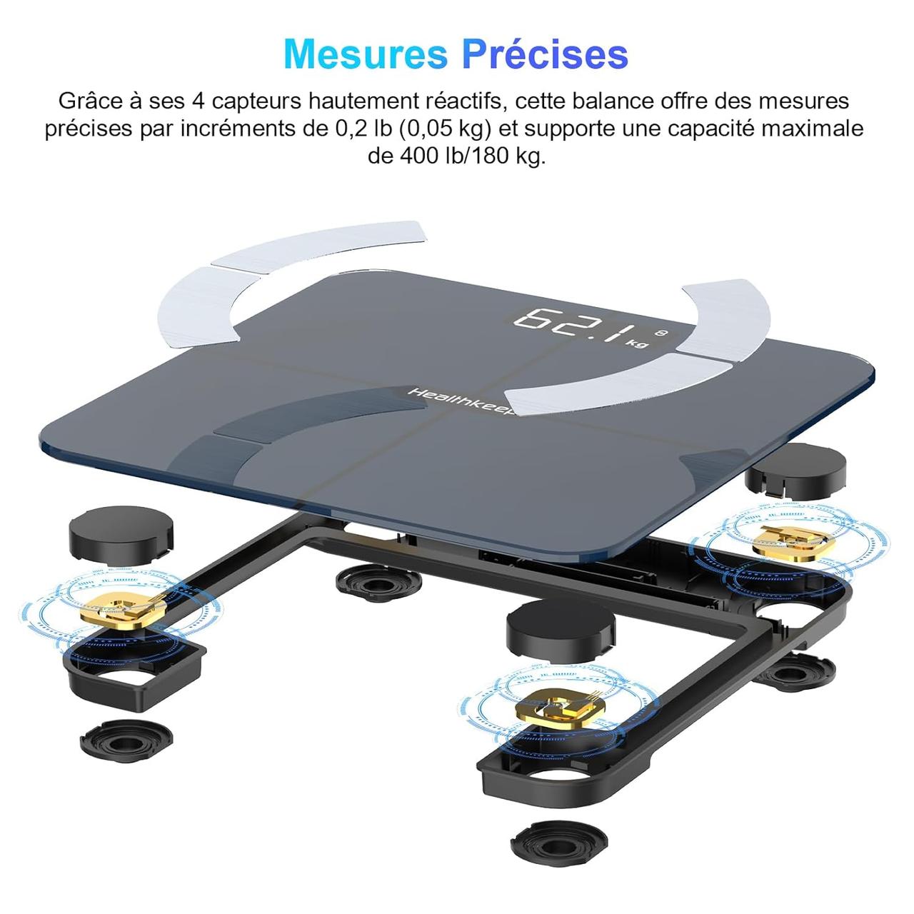 Balance Connectée Healthkeep - Pèse-Personne Intelligente