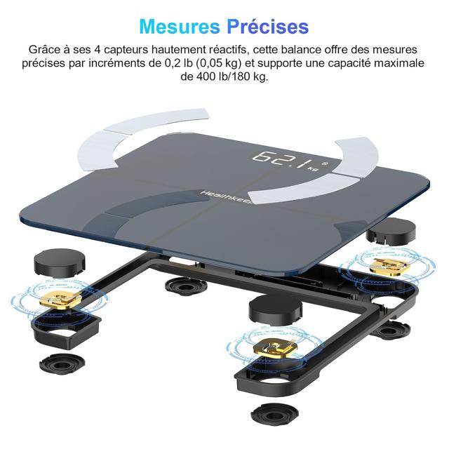 Balance Connectée Healthkeep - Pèse-Personne Intelligente