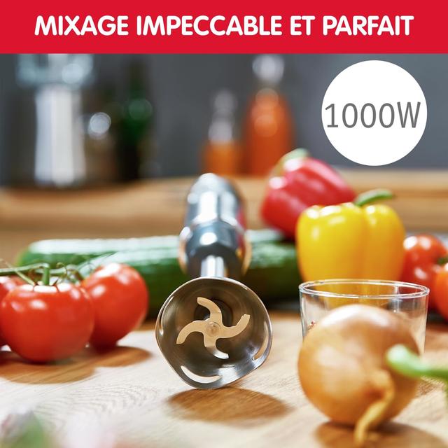 Moulinex Quickchef DD65H810 - Pied Mixeur Puissant 1000W