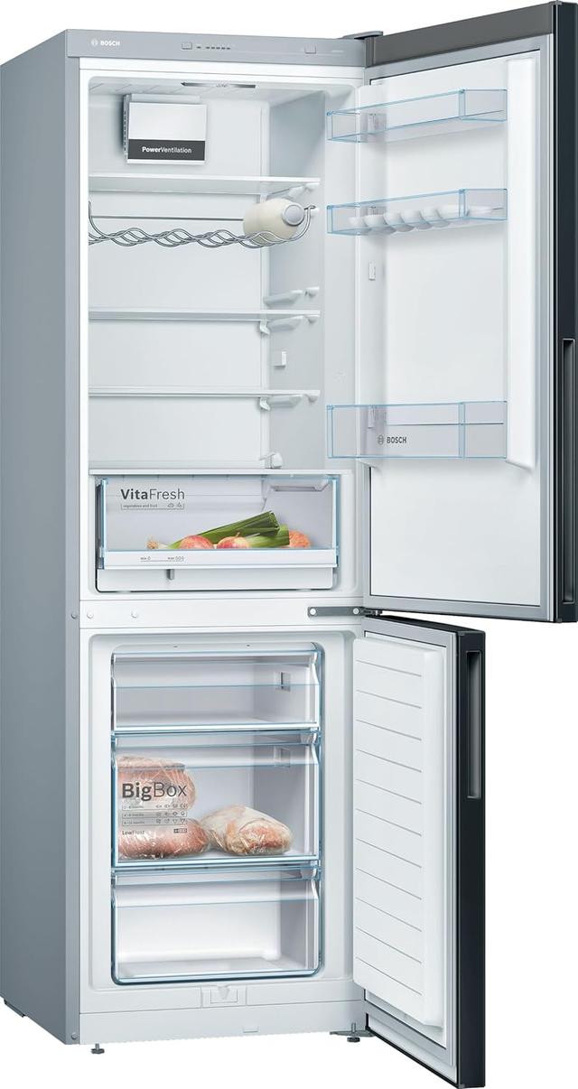 Bosch KGV36VBEAS: Réfrigérateur Congélateur Noir - Offre Exclusive