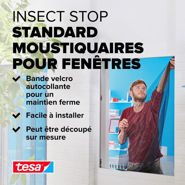 Tesa Insect Stop - Moustiquaire Auto-Agrippante