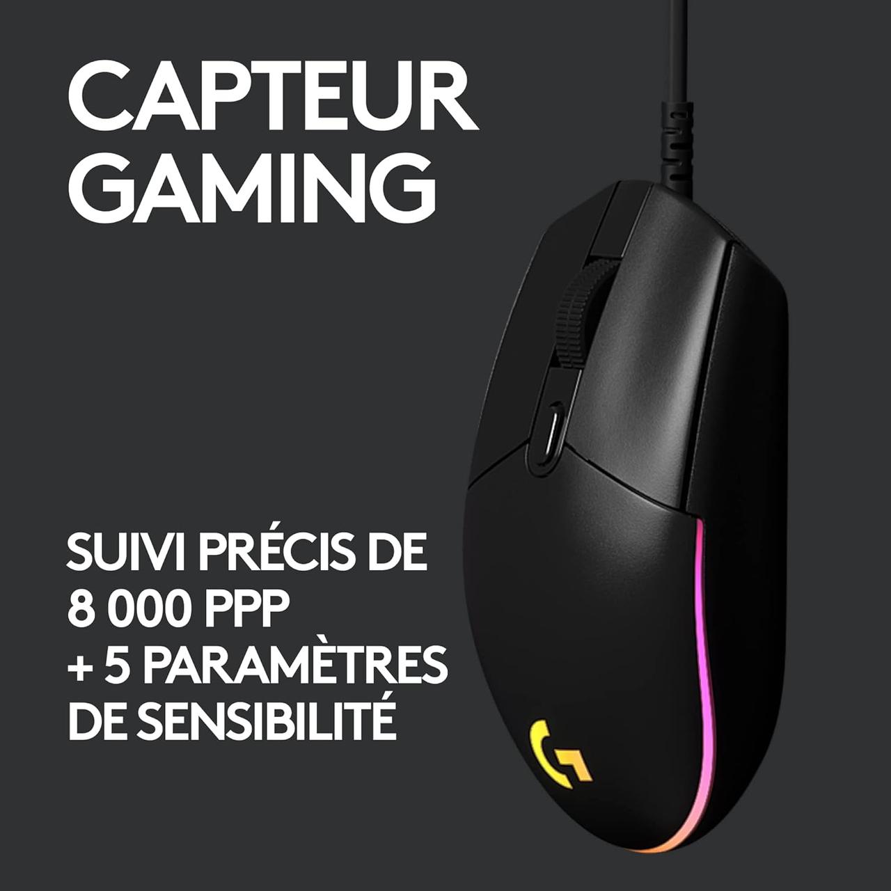 Souris Gaming Logitech G203 LIGHTSYNC - 8000 DPI