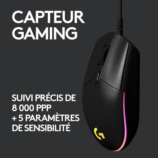 Souris Gaming Logitech G203 LIGHTSYNC - 8000 DPI