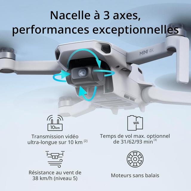 DJI Mini 4K Drone: caméra 4K UHD, léger et compact