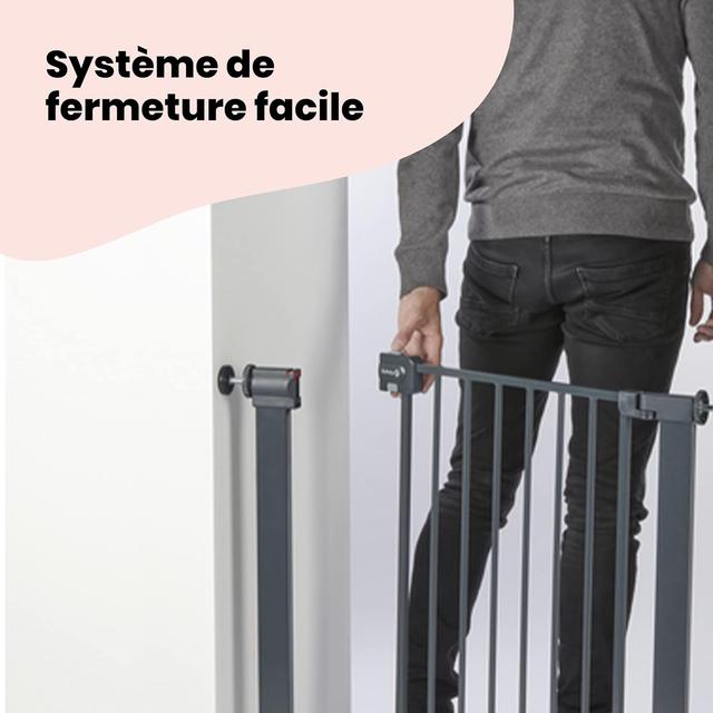 Barrière Sécurité Bébé Safety 1st - Extensible et Facile à Installer