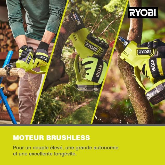 Élagueuse RYOBI 18V - Sans Fil - Puissante et Légère