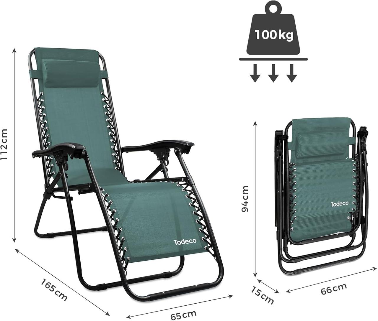 Chaise Longue Todeco: Transat Jardin Pliante, Bain de Soleil