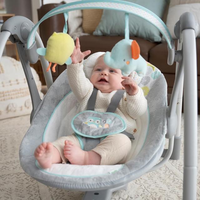 Balançoire Bébé Ingenuity Swing 'n Go - Hugs & Hoots
