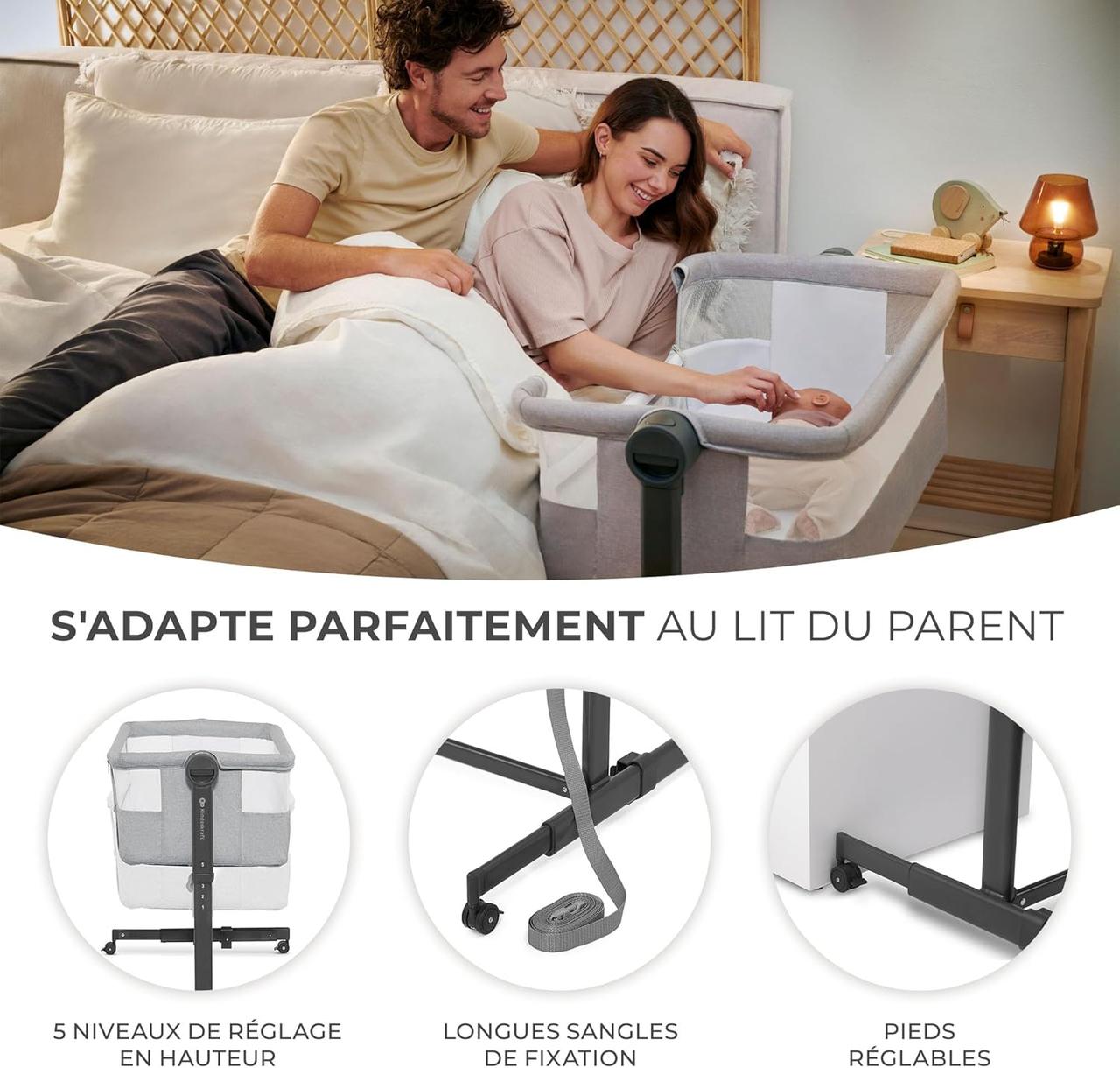 Lit bébé cododo Kinderkraft Neste UP 2