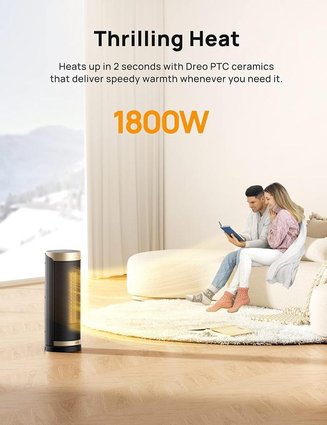 Dreo Solaris Slim H3: Chauffage Céramique 1800W