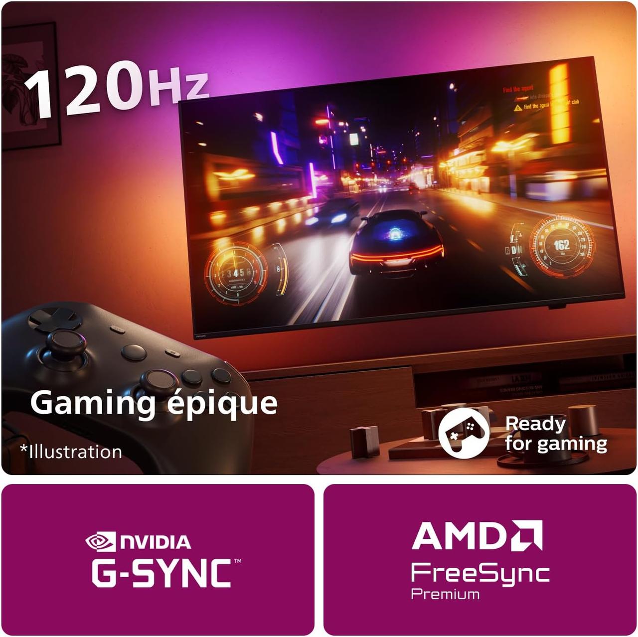 Philips Ambilight 55OLED759 Smart TV OLED 4K - Écran 55 Pouces