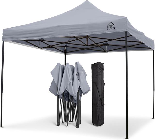 Tonnelle Pliante 3x3m - Gris Métal