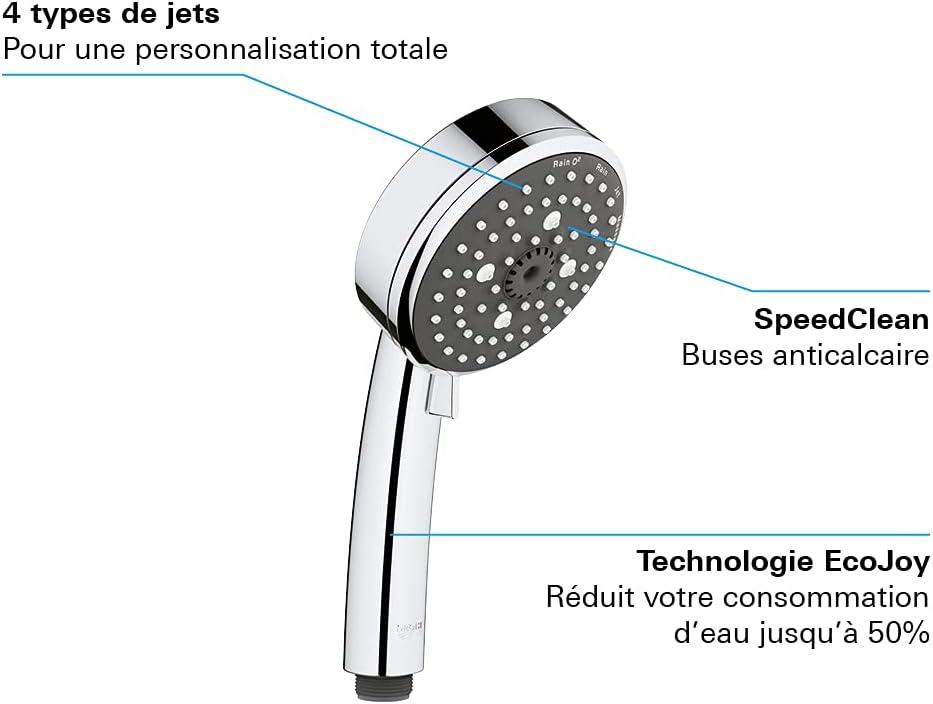 Pommeau de Douche GROHE Vitalio Comfort 100 - 4 Jets