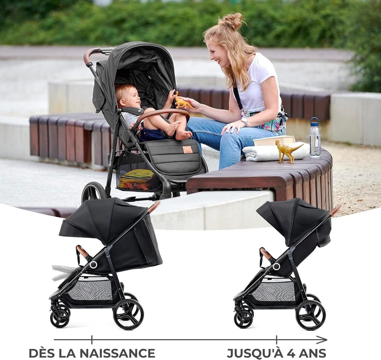 Poussette Canne Kinderkraft GRANDE PLUS