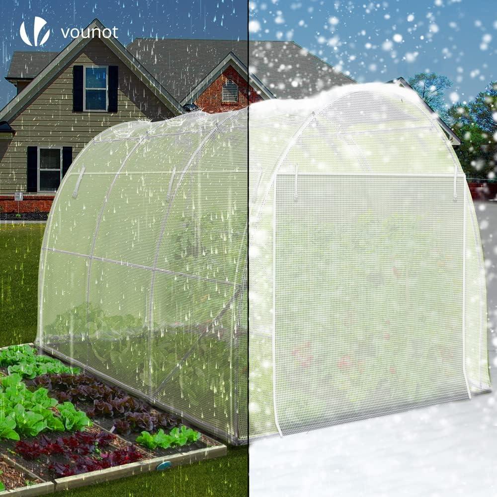 Serre de Jardin VOUNOT® 6m² - Acier Galvanisé & PE Haute Densité