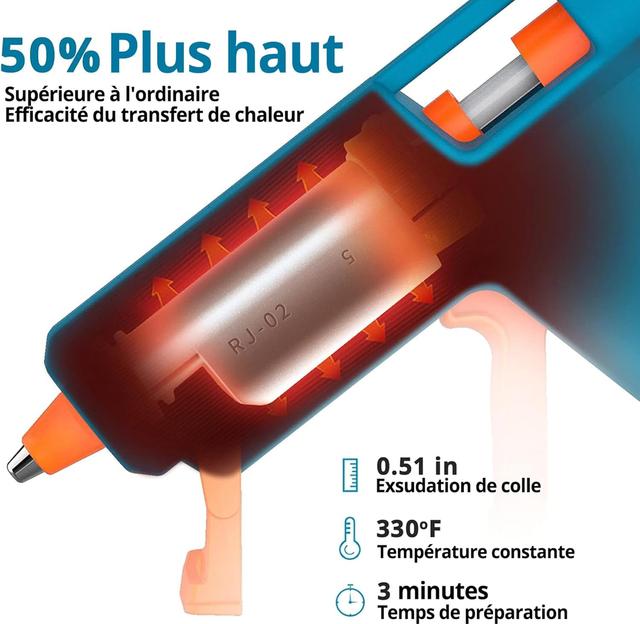 Pistolet à Colle Chaude 50W TILSWALL - 75 Bâtons Inclus