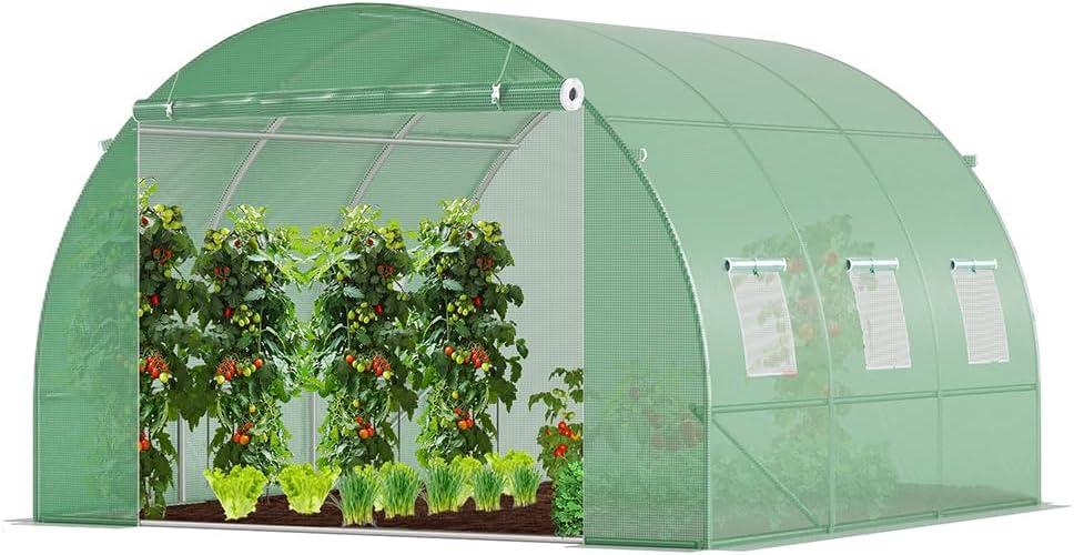 Serre de Jardin 9m² - Acier Galvanisé - Vounot
