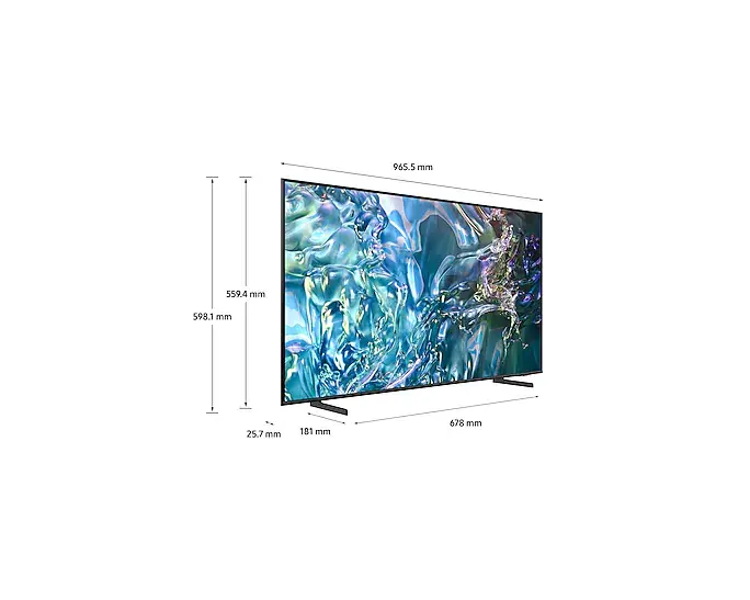 Samsung Téléviseur TQ43Q60D 43" (43 Pouces) QLED 4K Smart TV