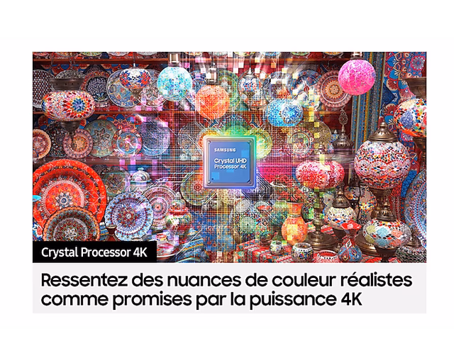 Samsung Téléviseur TU50CU7095 50" (50 Pouces), Crystal UHD 4K, Smart TV