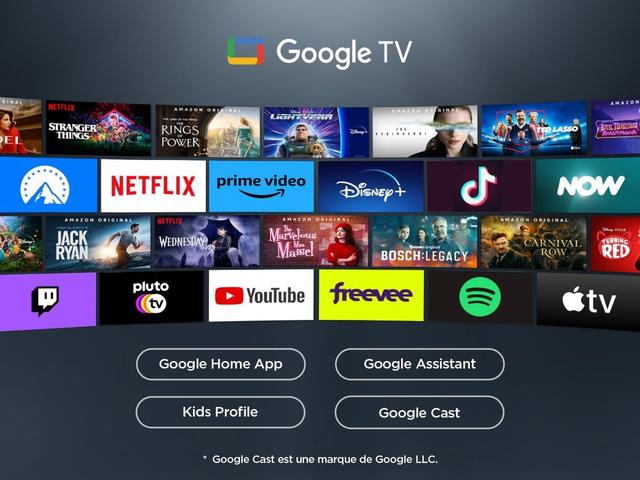 TCL 50V6B 50 Pouces 4K Ultra HD, HDR TV, Smart TV Powered by Google TV