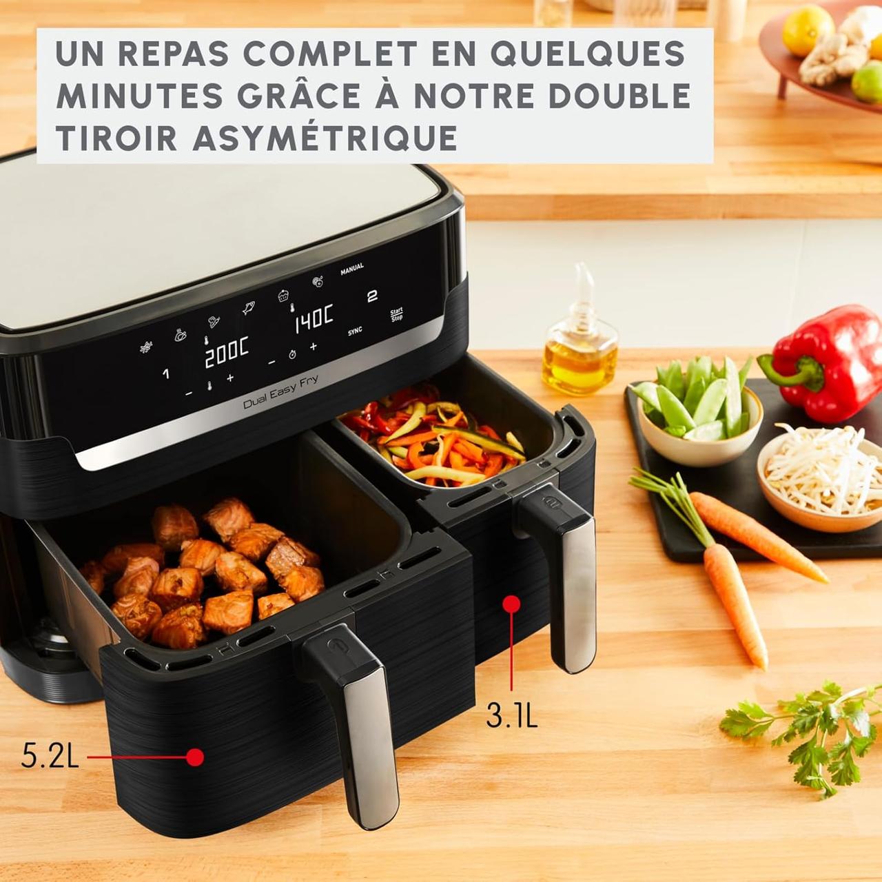 Moulinex Easy Fry Dual - Friteuse Air 8,3L