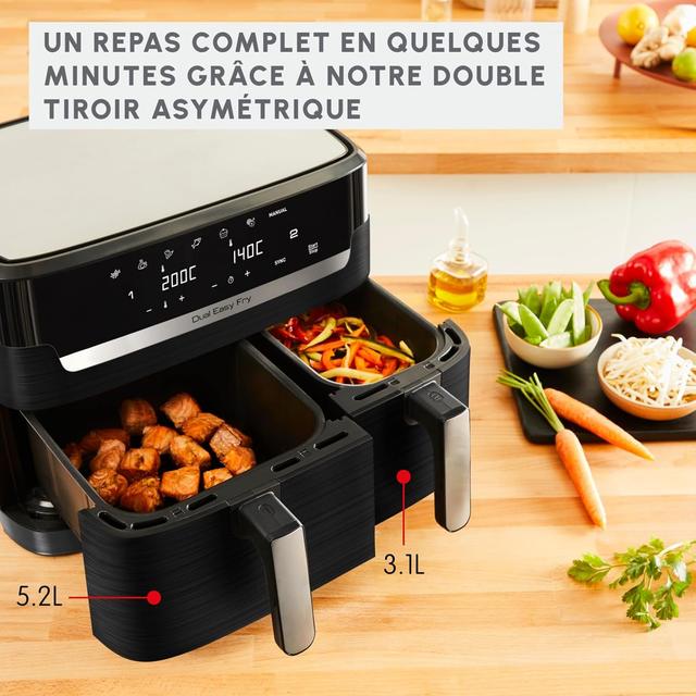Moulinex Easy Fry Dual - Friteuse Air 8,3L