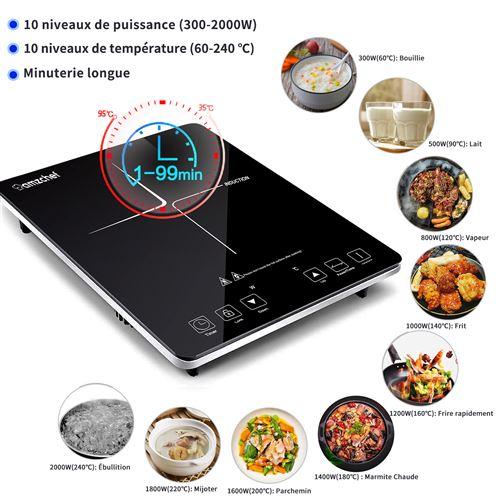 Plaque Induction AMZCHEF 2000W Ultra-Mince