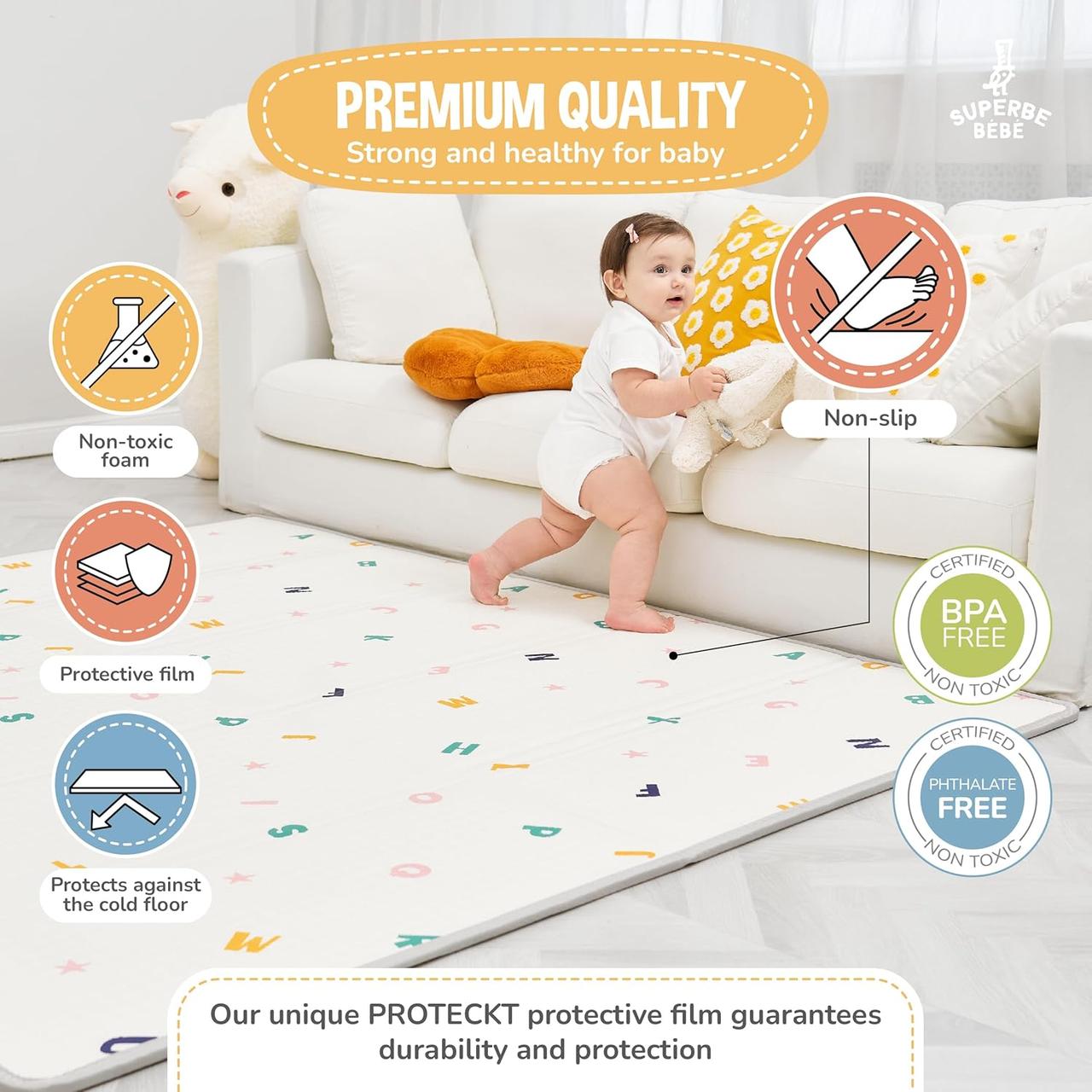 Tapis Jeu Enfant XXL Mousse Epais