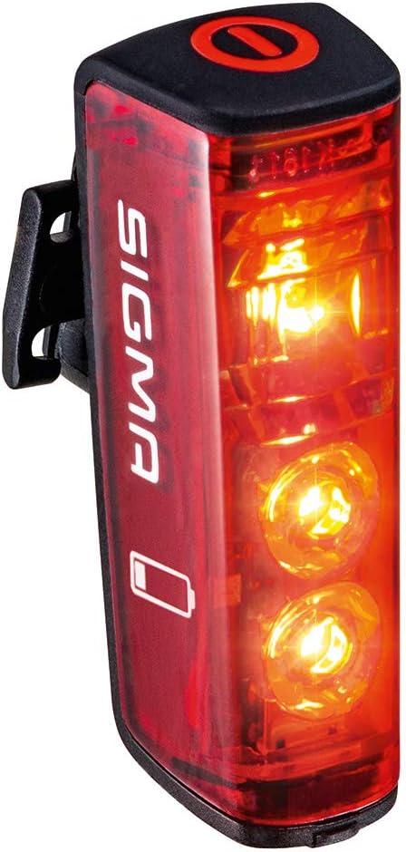 Sigma - Blaze Éclairage LED pour vélo, Phares arrière avec feu Stop Rechargeable