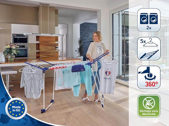 Leifheit Pegasus 200 Solid Deluxe Mobile: Séchoir à Linge 20m
