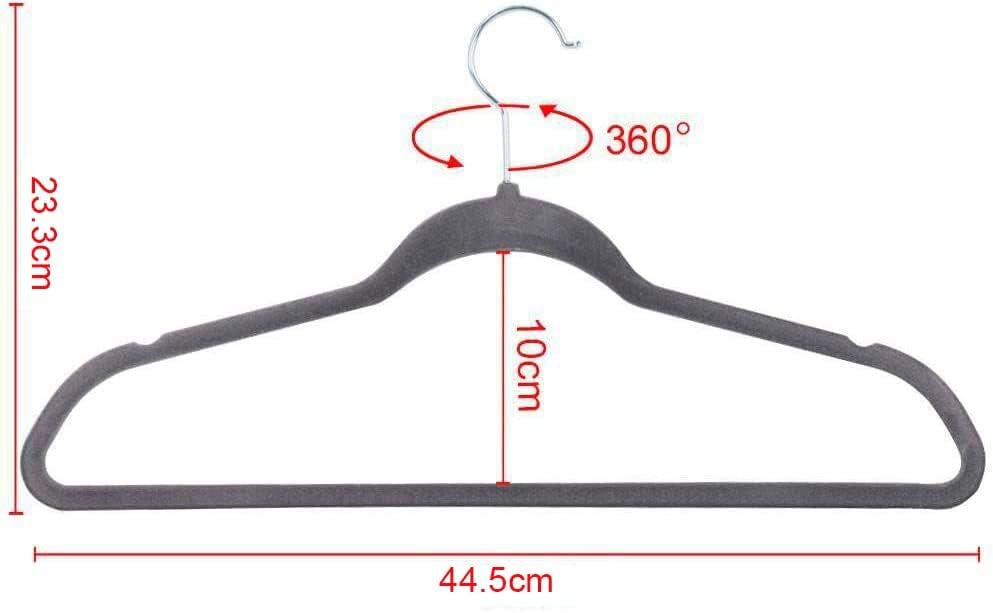 Ediesi Cintres Velours 50 Unités - Gris