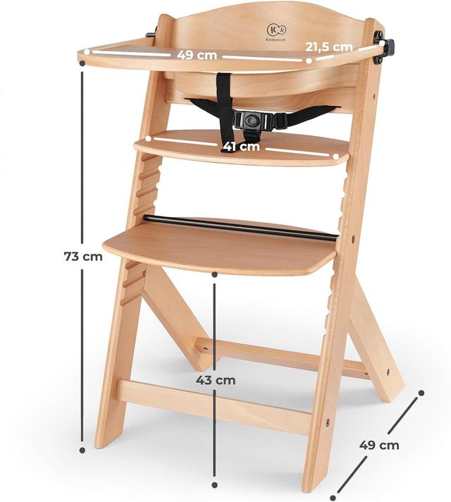 Kinderkraft ENOCH Chaise Haute Bébé 3 en 1
