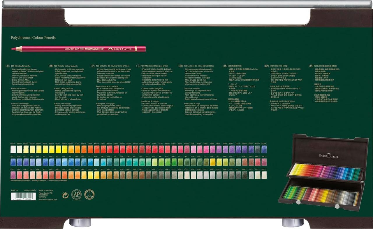 Faber-Castell Polychromos - Coffret 120 Crayons