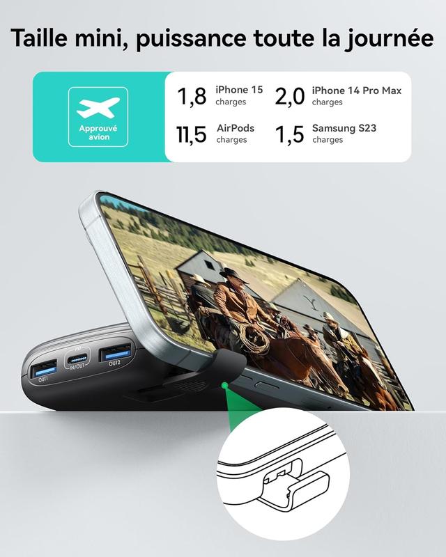 INIU Batterie Externe 10000mAh - Charge Rapide 22.5W